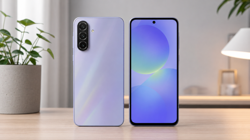 Samsung Galaxy A36 design moderno e construção premium em 2026