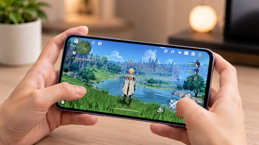 Samsung Galaxy A36 executando jogos e aplicativos com bom desempenho