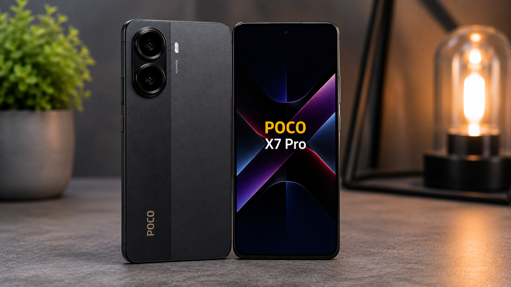 POCO X7 Pro vale a pena em 2026 mostrando design premium, tela AMOLED e câmeras traseiras.