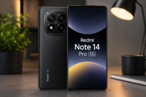 Redmi Note 14 Pro 5G vale a pena em 2026 exibindo design premium, tela AMOLED de 120 Hz e câmera de 200 MP com OIS.