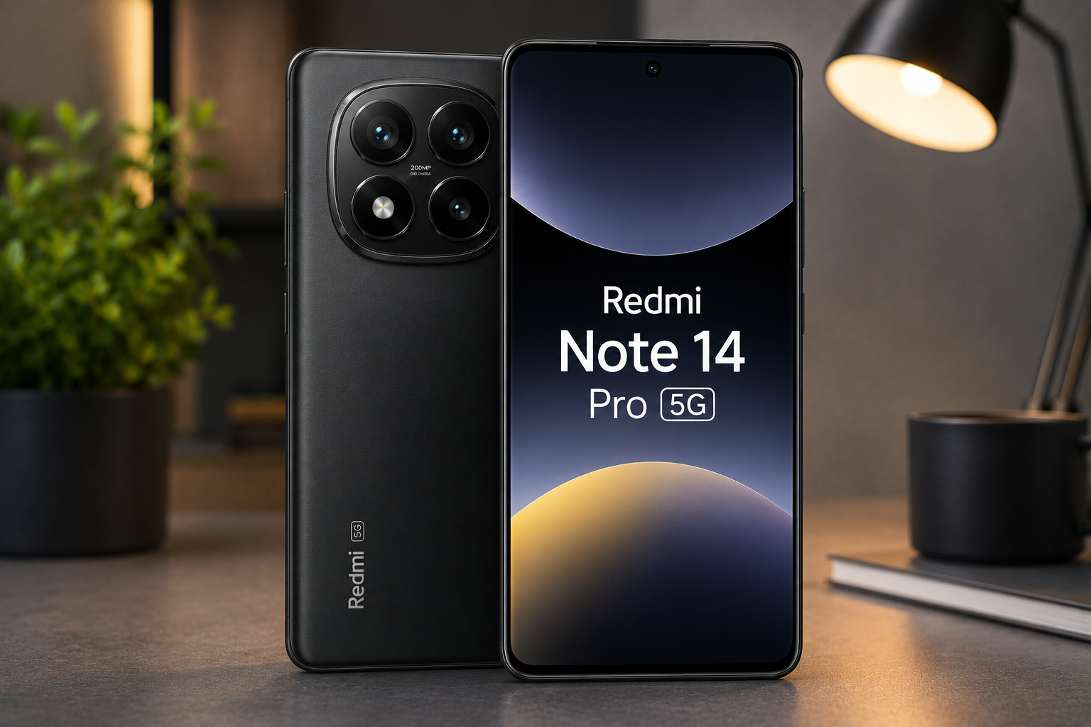 Redmi Note 14 Pro 5G vale a pena em 2026 exibindo design premium, tela AMOLED de 120 Hz e câmera de 200 MP com OIS.